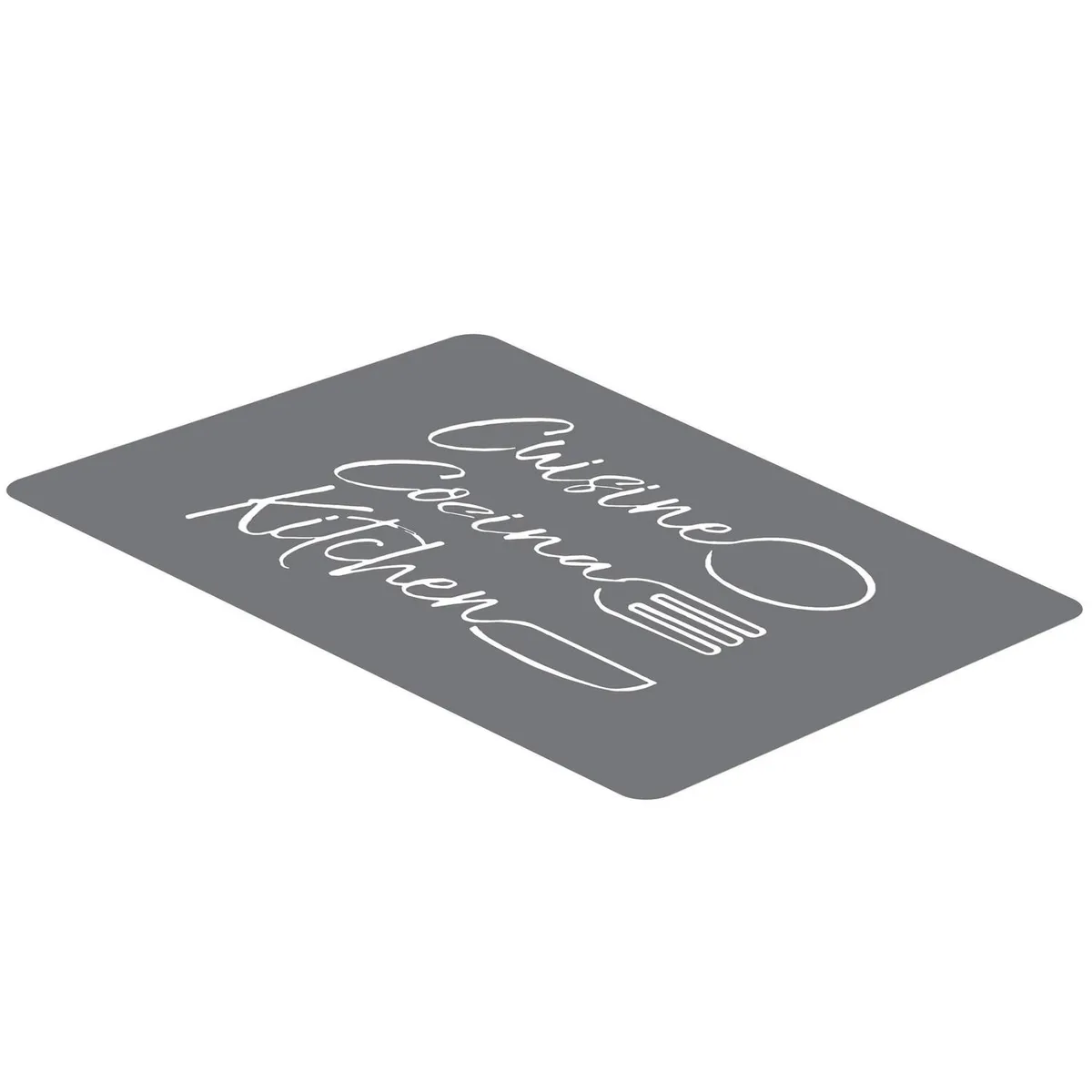 JUST HOME COLLECTION - Individual PVC cocina plata