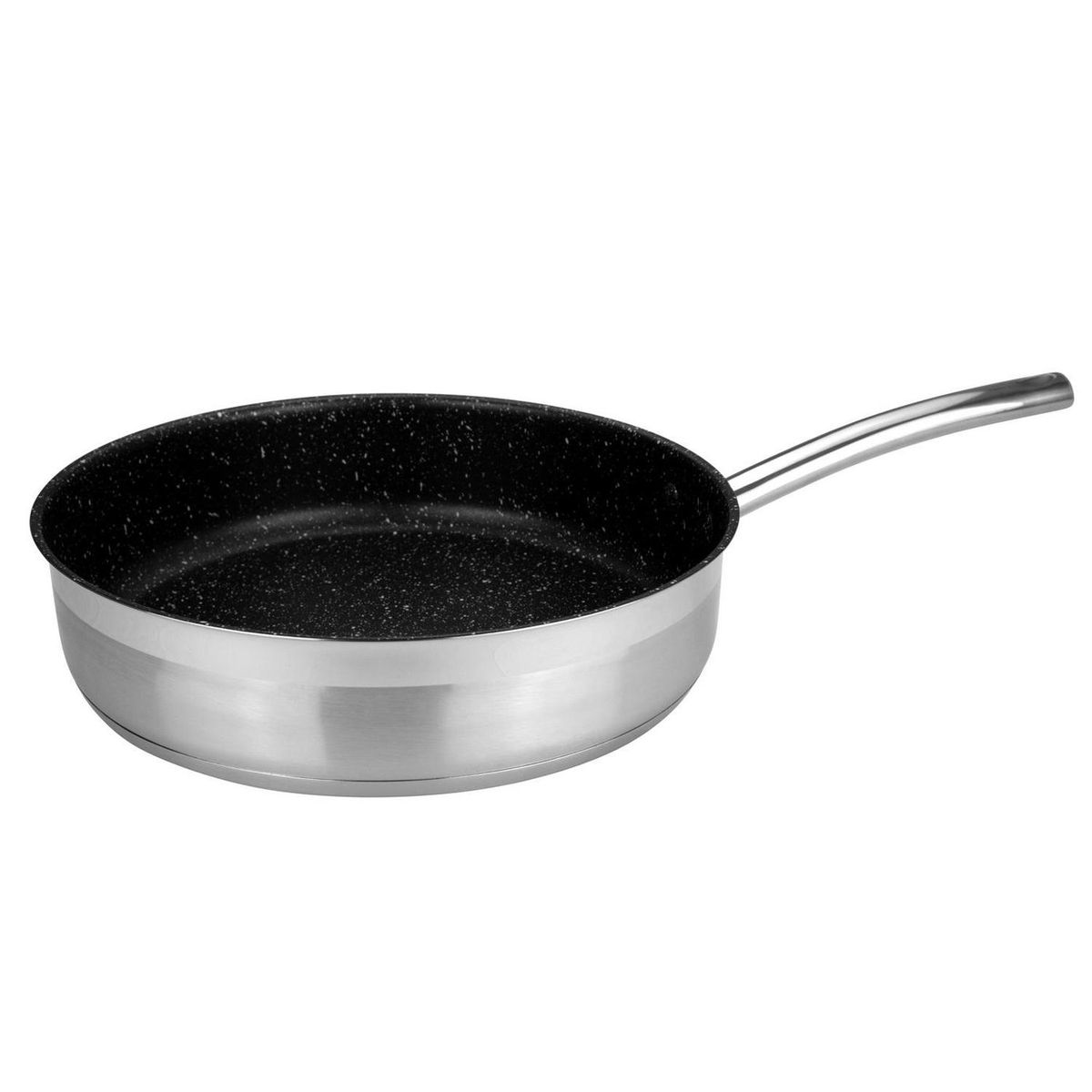 JUST HOME COLLECTION - Sartén 30 cm acero plateado