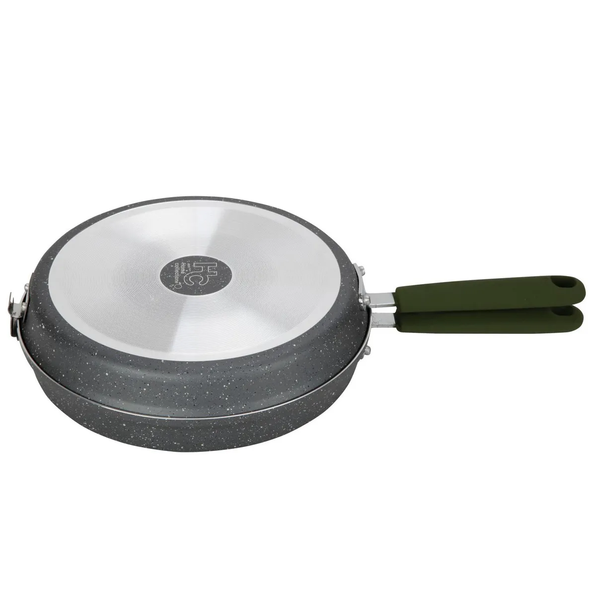 JUST HOME COLLECTION - Omelettera Antiadherente 24 cm Aluminio Gris