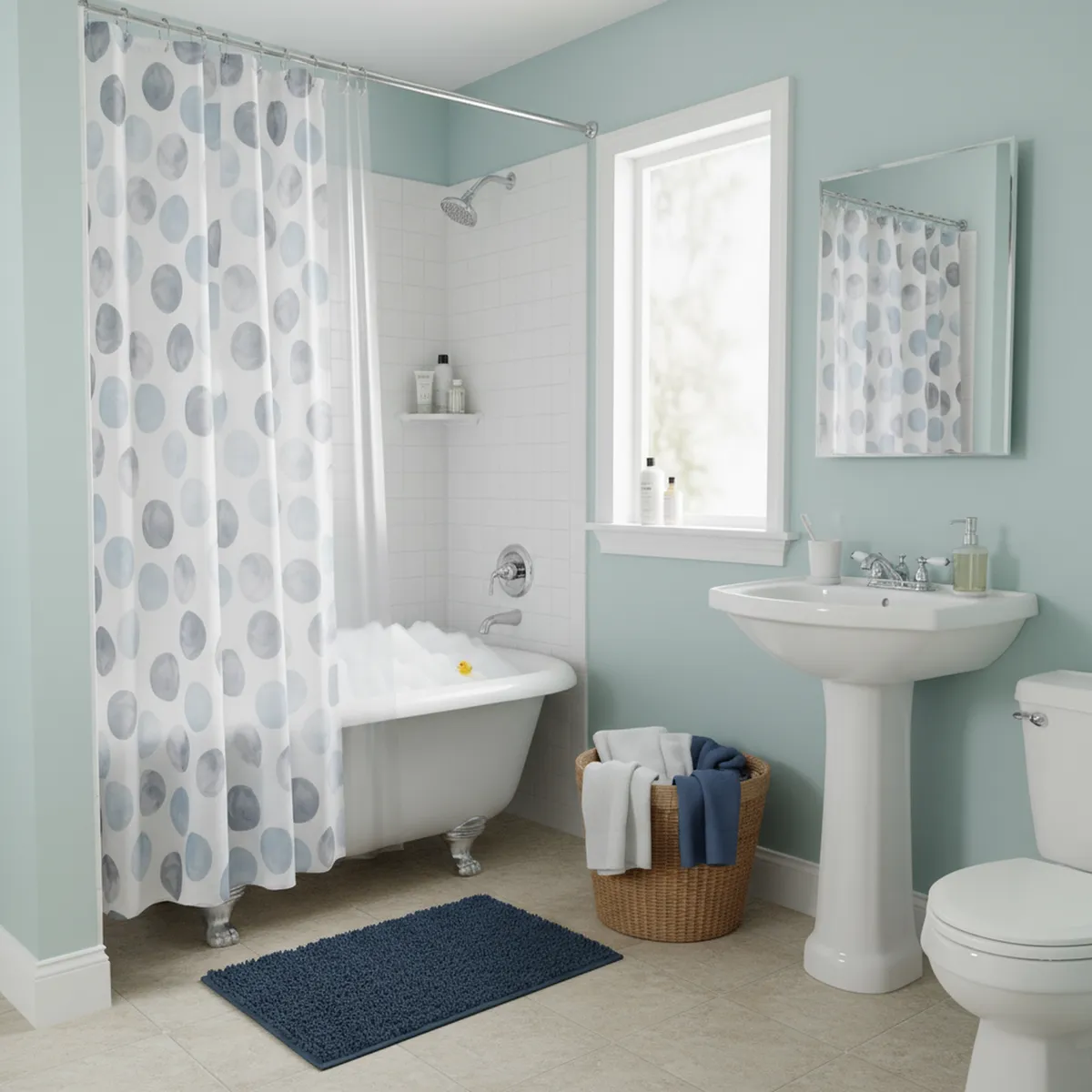 JUST HOME COLLECTION - Cortina de baño Modern 178x180 cm