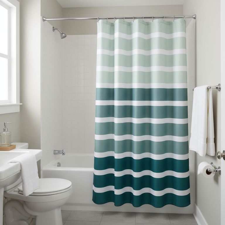 Cortina de baño Stripe 178x180 cm