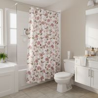 Cortina de baño Flores 178x180 cm