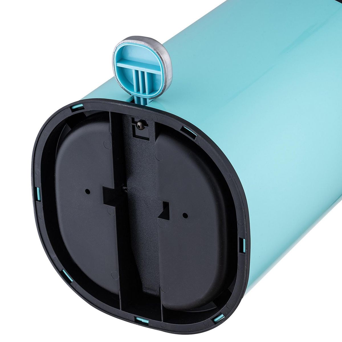 JUST HOME COLLECTION - Basurero Cilindro 5 Litros Metal Turquesa