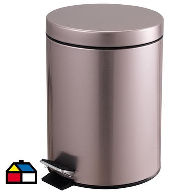 Papelero metlico 5 l palo rosa