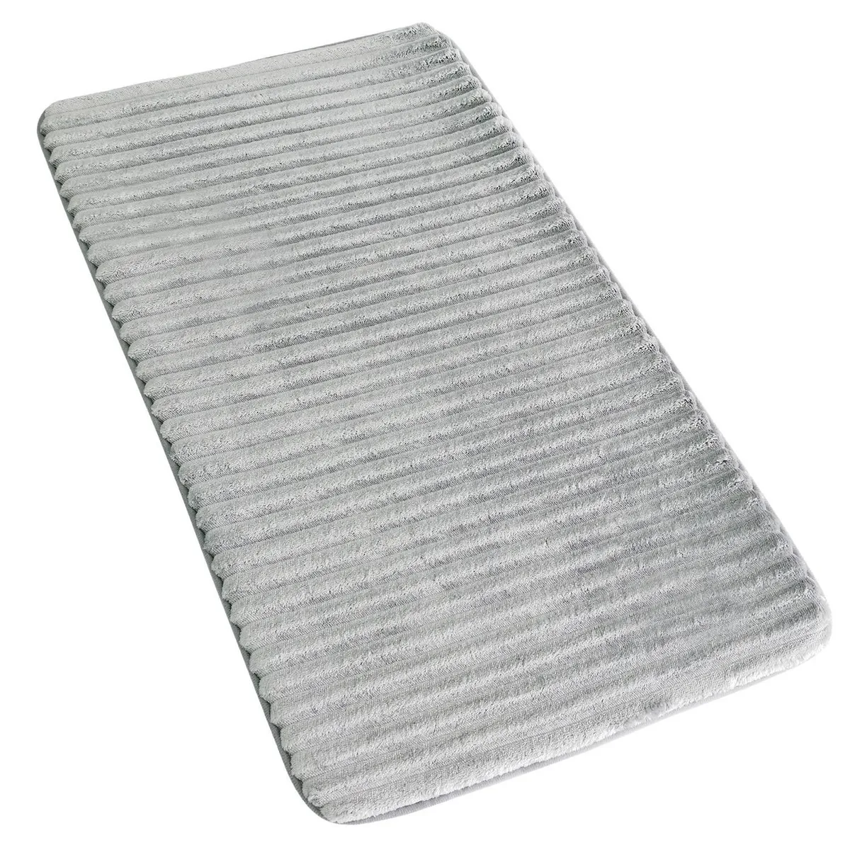 JUST HOME COLLECTION - Piso de Baño Perfomance 50x80 cm Poliéster Gris