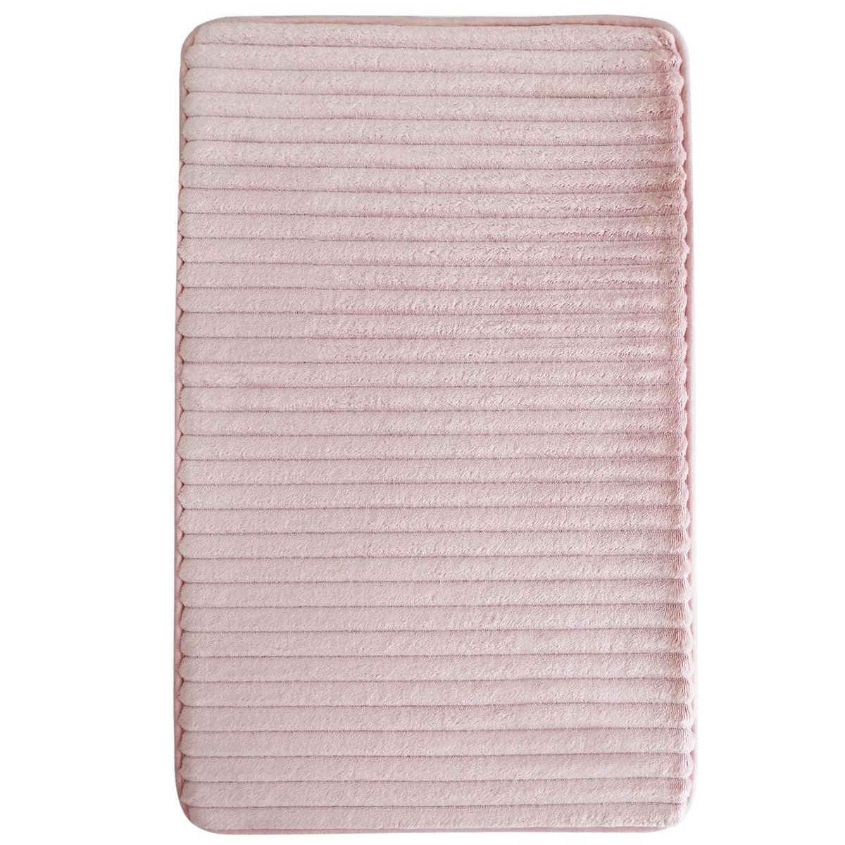 JUST HOME COLLECTION - Piso de Baño Perfomance 50x80 cm Poliéster Rosado