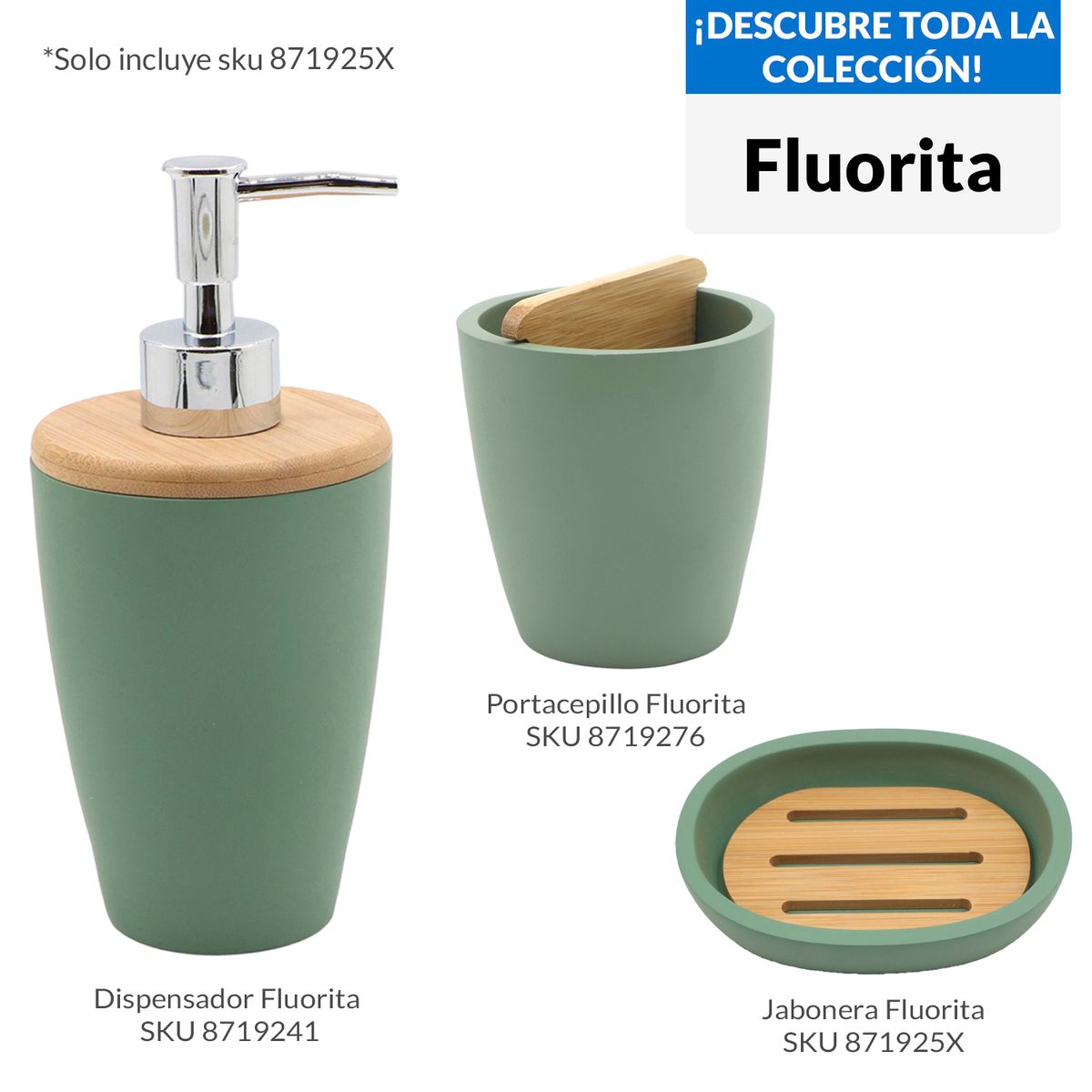 JUST HOME COLLECTION - Jabonera Diseño Fluorita