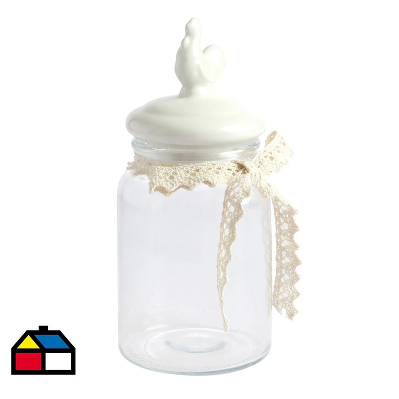 JUST HOME COLLECTION - Frasco vidrio 0,9 l con tapa