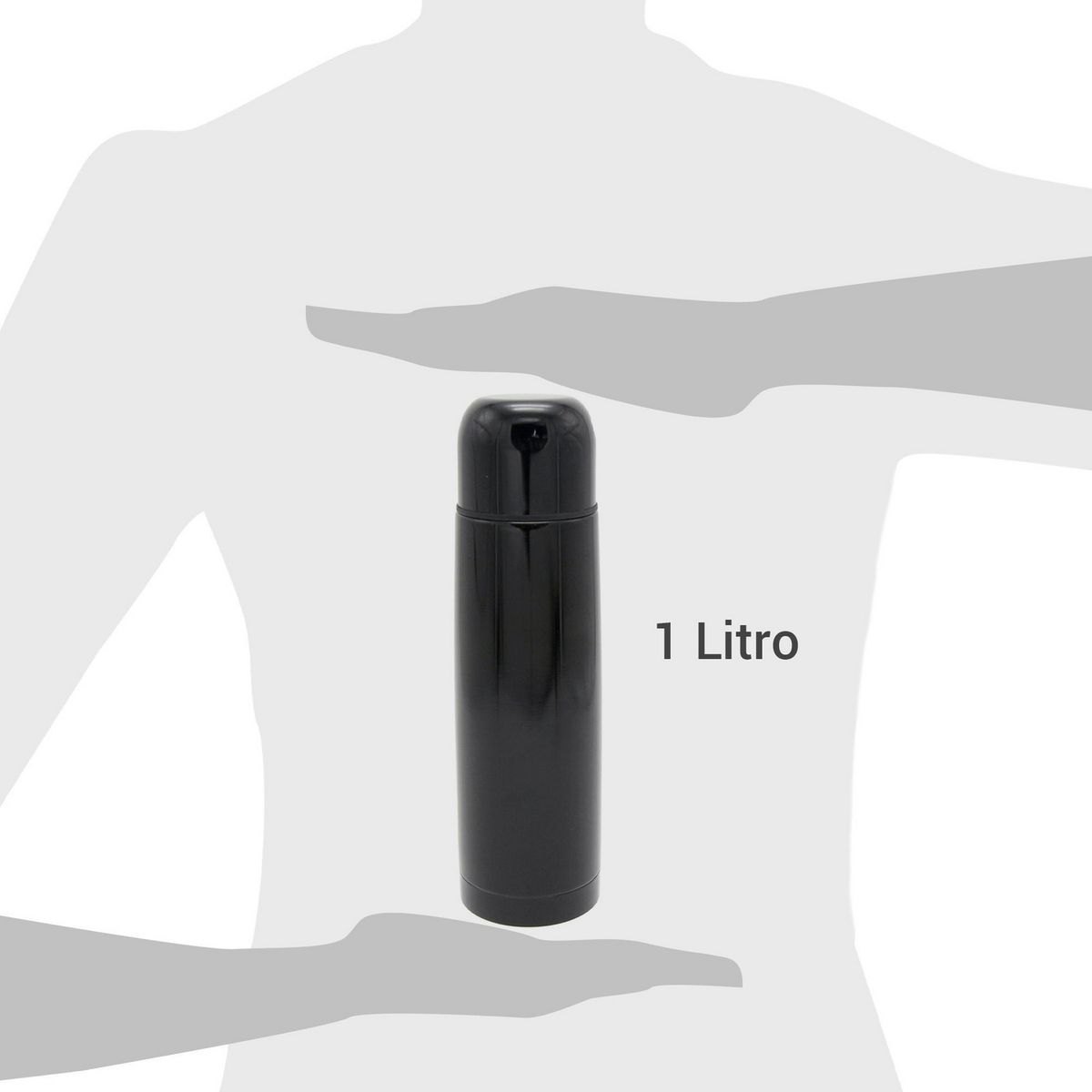 JUST HOME COLLECTION - Termo Agua Caliente 1 l Negro