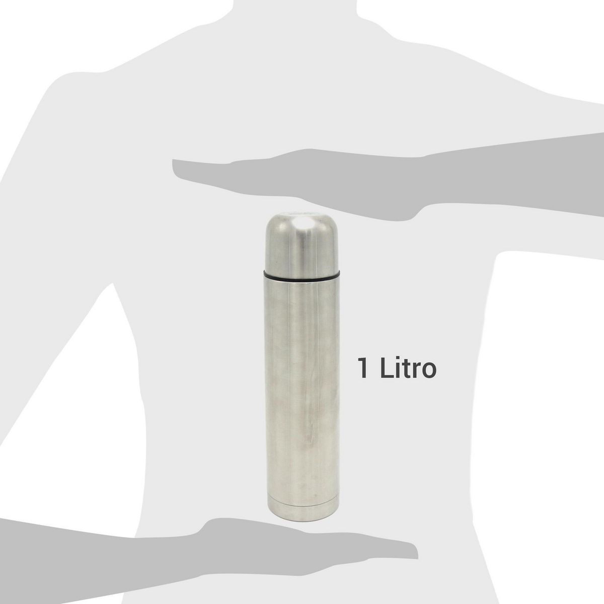 JUST HOME COLLECTION - Termo Agua Caliente 1 l Plateado