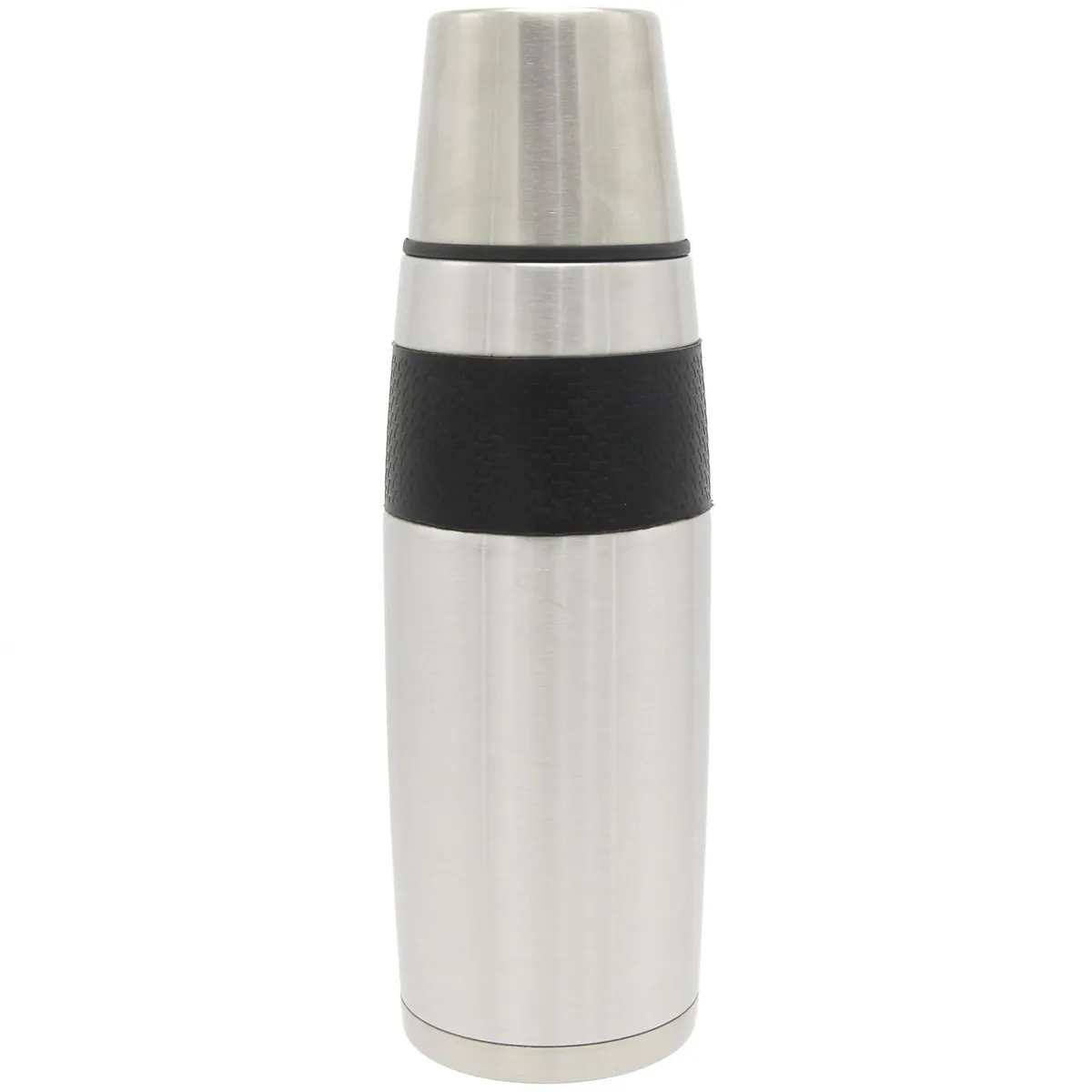 JUST HOME COLLECTION - Termo Agua Caliente 1 l Plateado/ Negro