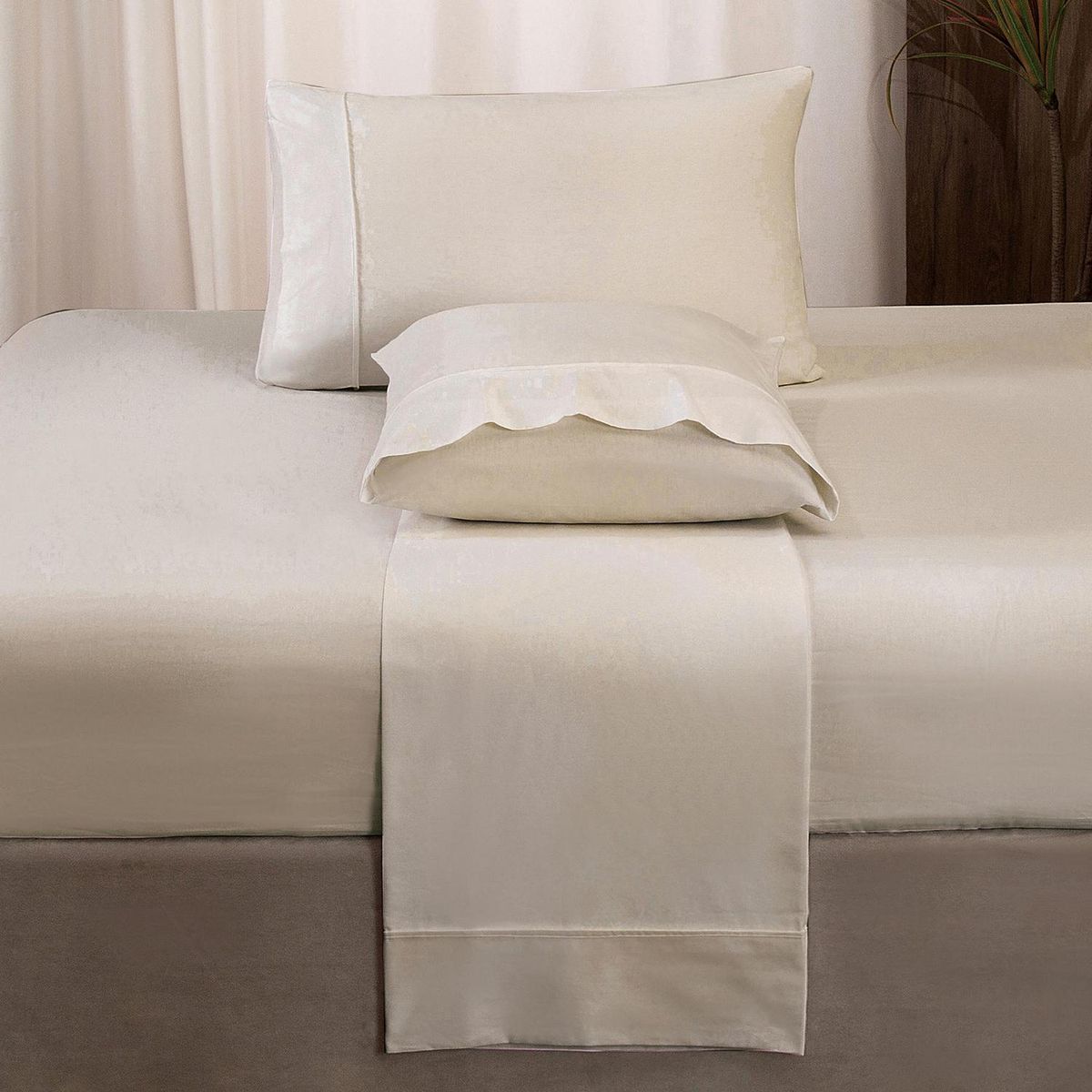 JUST HOME COLLECTION - Juego de Sábanas 100% Algodón 180 Hilos