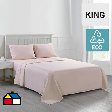 Sbana rosada 180 hilos king