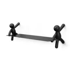 UMBRA - Repisa Buddy Acero 1 Nivel(es) 14x15x46 cm Negro