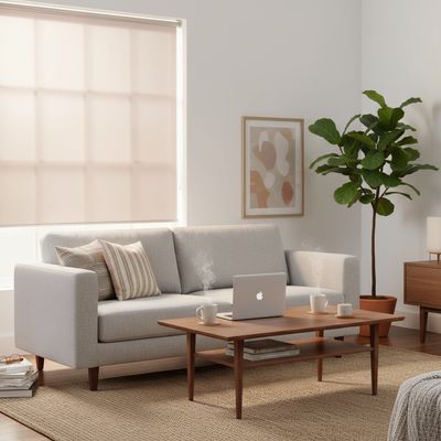 Imagen 2 del producto Cortina Roller Black Out Poliéster Café