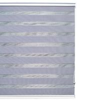 Cortina Roller Dúo Poliéster Gris Oscuro