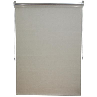 Cortina roller Doble black out y Tela 180x250 cm look lino