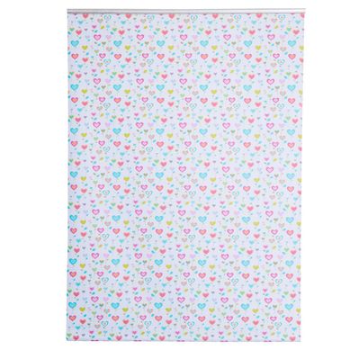 Cortina roller black out 100x100 cm flores multicolor