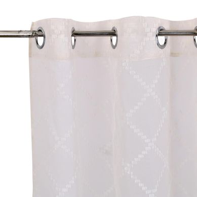 Velo rombos 140x220 cm crudo