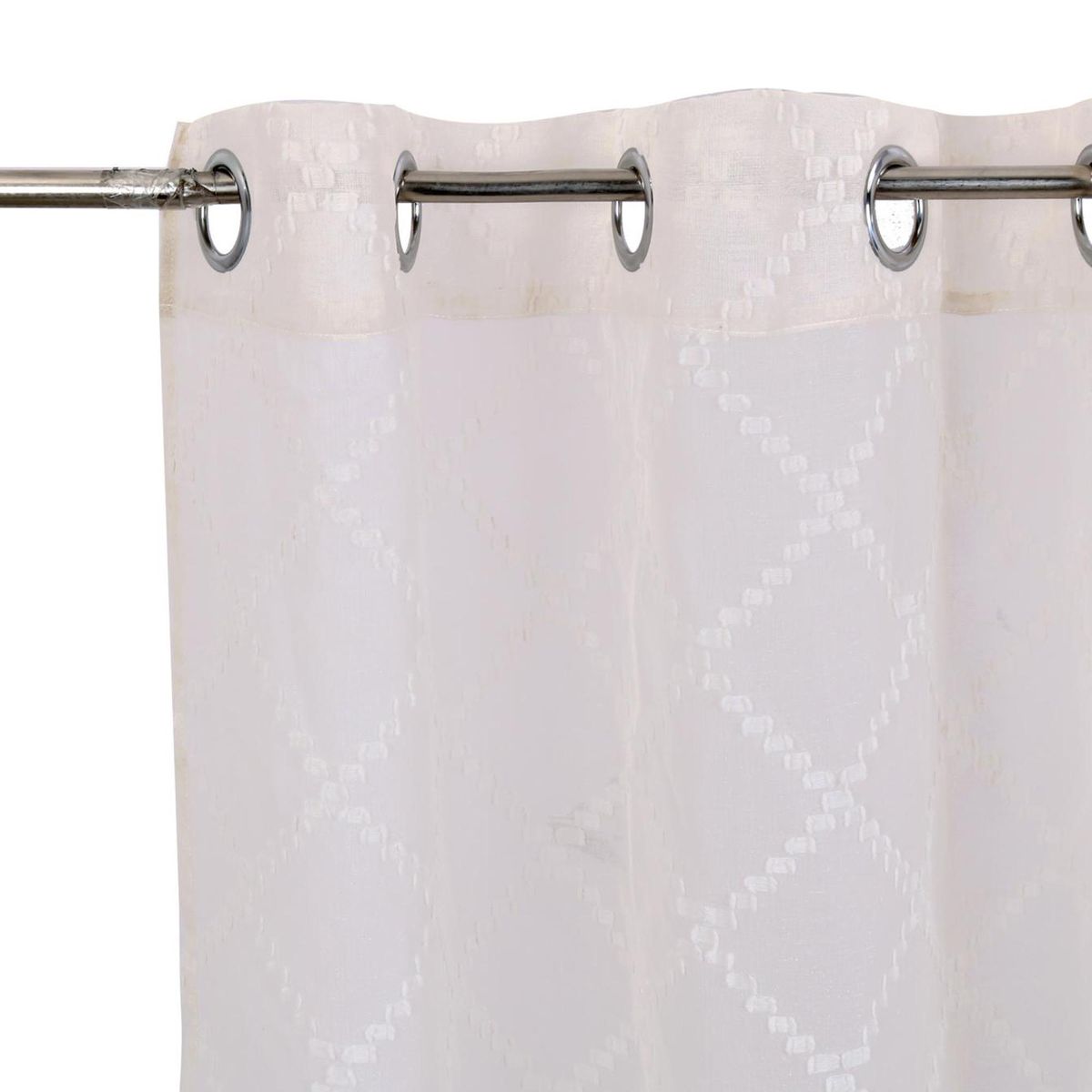 JUST HOME COLLECTION - Velo rombos 140x220 cm crudo