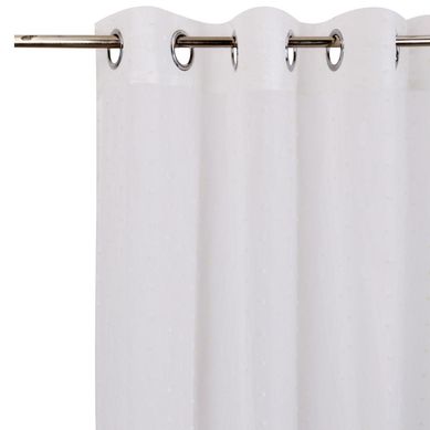 Velo jacquard puntos 140x220 cm blanco