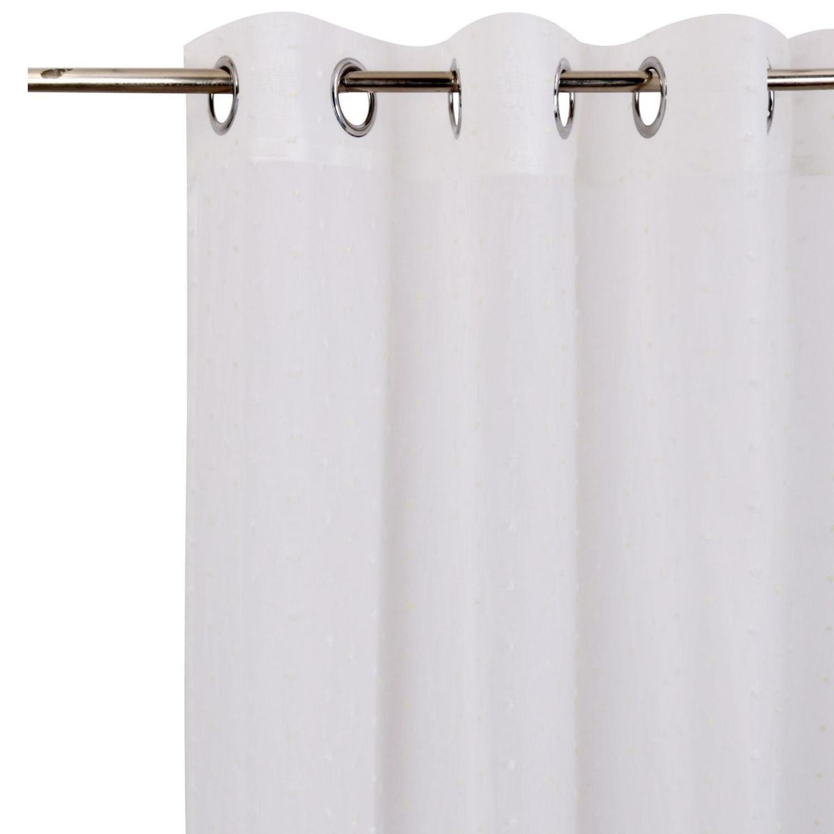 JUST HOME COLLECTION - Velo jacquard puntos 140x220 cm blanco