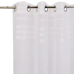 JUST HOME COLLECTION - Velo líneas 140x220 cm blanco