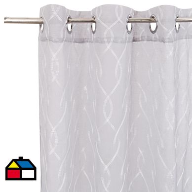 Velo ondas 140x220 cm plata