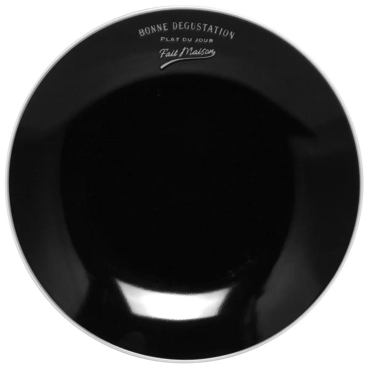 JUST HOME COLLECTION - Plato comida bistro negro