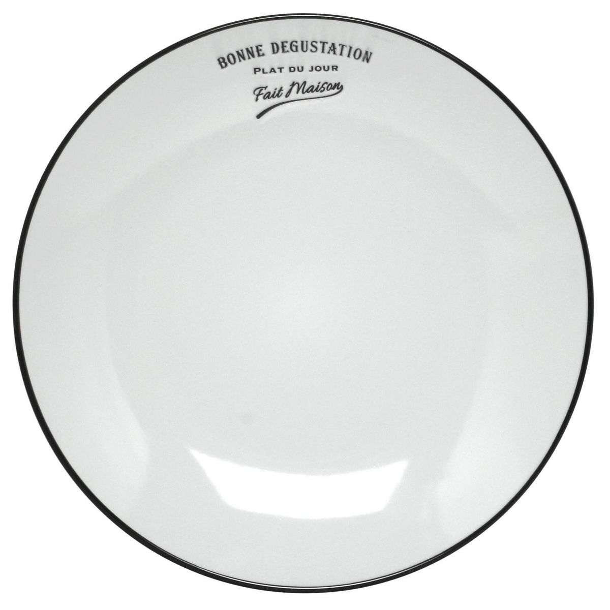 JUST HOME COLLECTION - Plato comida bistro blanco