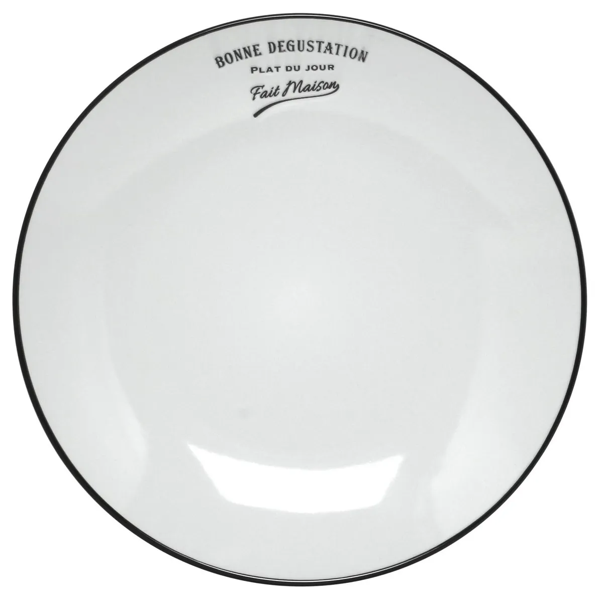 JUST HOME COLLECTION - Plato comida bistro blanco