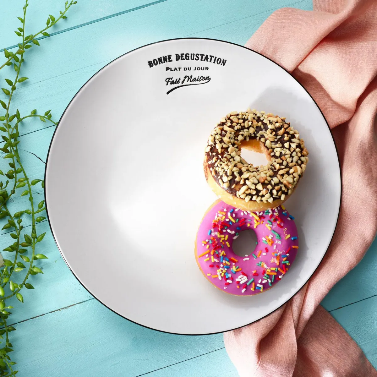 JUST HOME COLLECTION - Plato comida bistro blanco