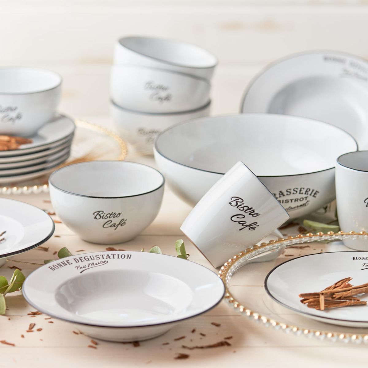 JUST HOME COLLECTION - Bowl Cerámico Blanco Just Home Collection Para Desayuno O Ensalada