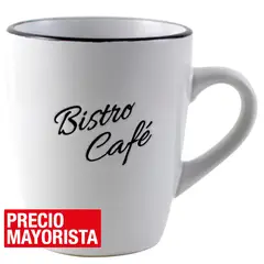 JUST HOME COLLECTION - Mug 355 ml Cerámica Palabras Blanco 1 unidad(es)