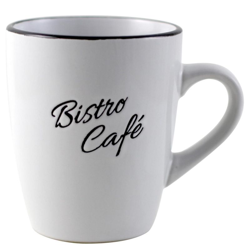 JUST HOME COLLECTION - Tazón 355 ml Cerámica Bistro Blanco 1 unidad(es)