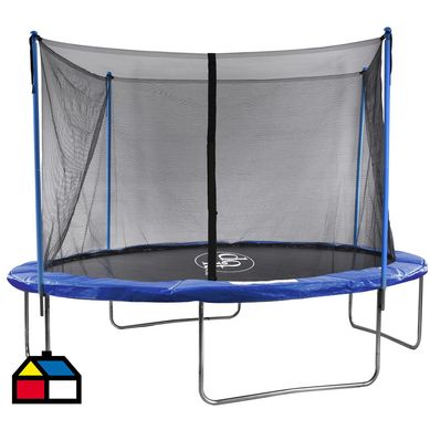 Cama elstica 3,66 m + malla de proteccin
