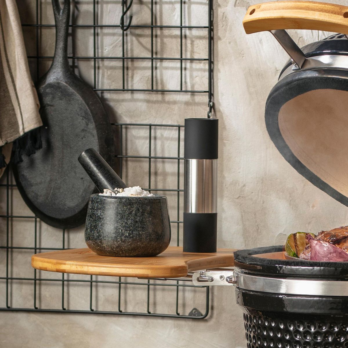 JUST HOME COLLECTION - Molinillo Pimienta Dual Inoxidable Just Home Collection Gris/negro