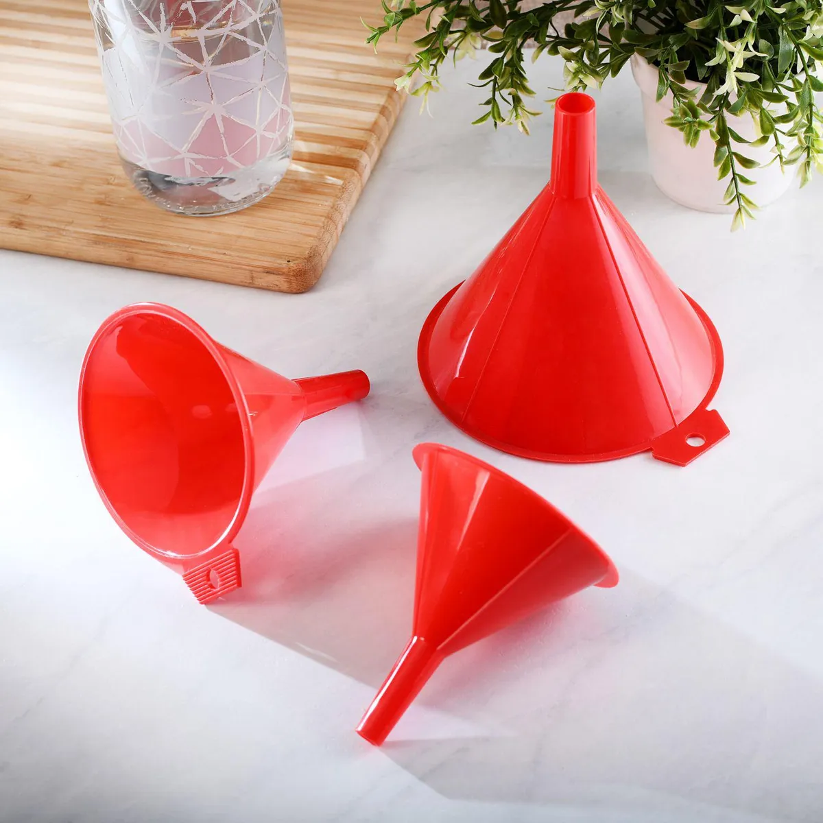 JUST HOME COLLECTION - Set 3 embudos plásticos