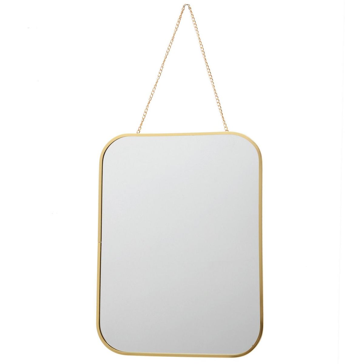 JUST HOME COLLECTION - Espejo rectángulo 30x40 cm dorado