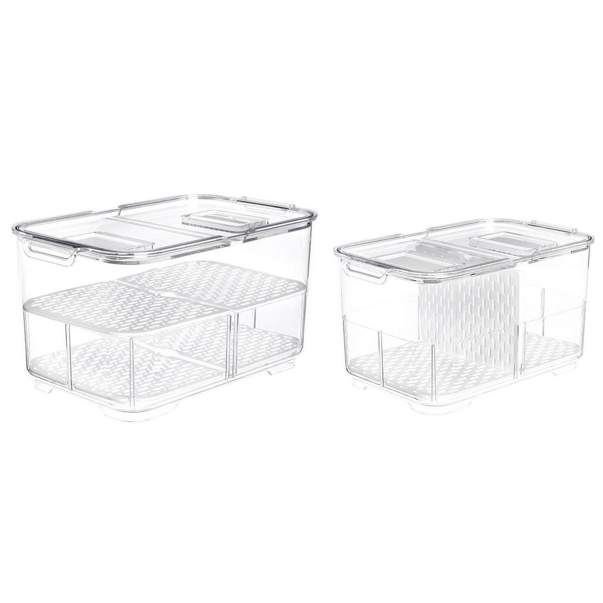 JUST HOME COLLECTION - Set 2 Recipientes Plástico 7 l