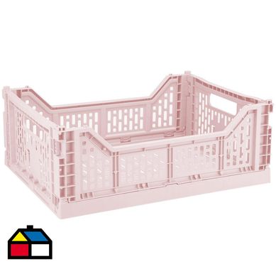Canasto plegable 15 litros gris.