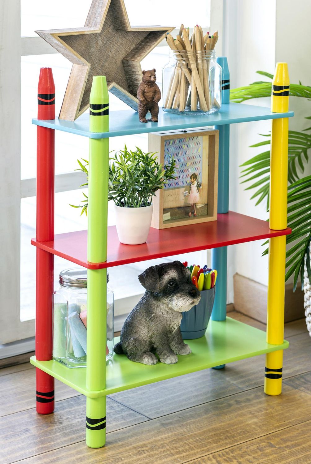  - Estante Lápiz Madera 3 Nivel(es) 48x69x23.5 cm Multicolor