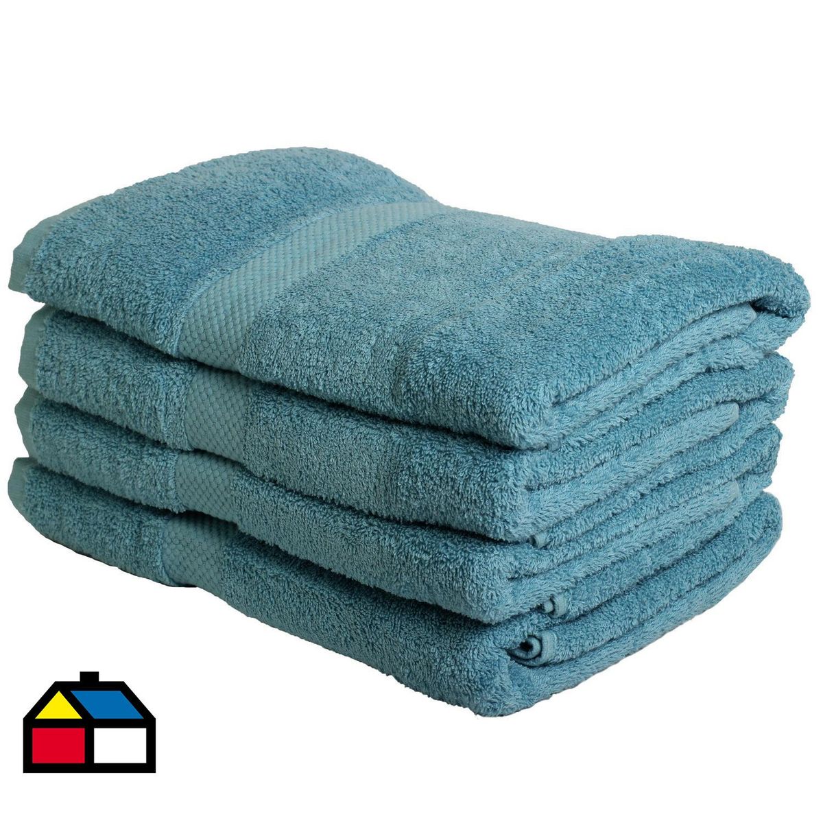 JUST HOME COLLECTION - Set 4 Toallas Cuerpo Algodón 506gr 68x137 cm