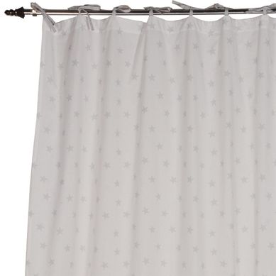Cortina 150x240cm estrellas gris