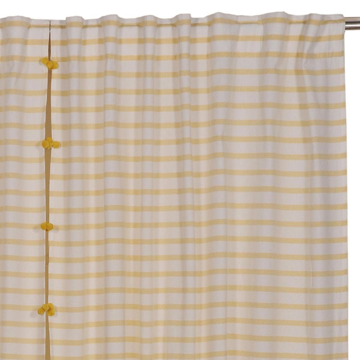 JUST HOME COLLECTION - Cortina 150x240 cm rayas amarillo