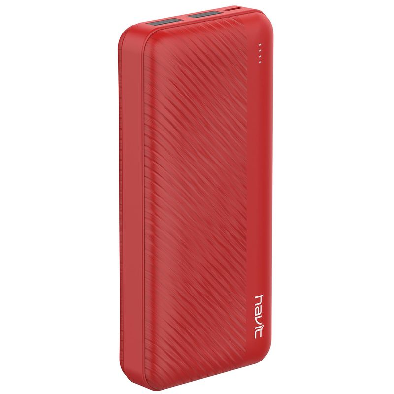 HAVIT - Batería Power Bank 10000 Mah rojo