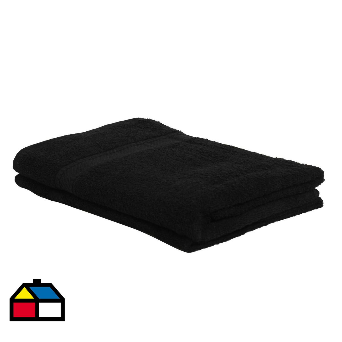 JUST HOME COLLECTION - Set de Toallas Mano/Cuerpo 360 gr Algodón 70x140 cm Negro