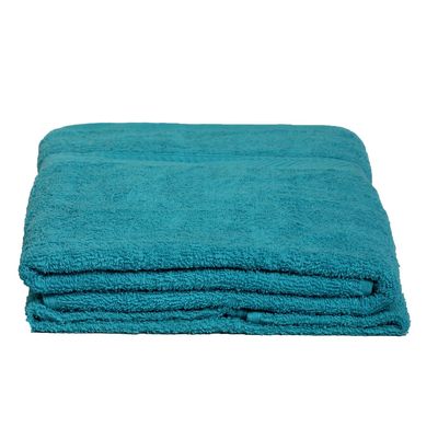 Imagen 2 del producto Set de Toallas Mano/Cuerpo 360 gr Algodón 70x140 cm Turquesa