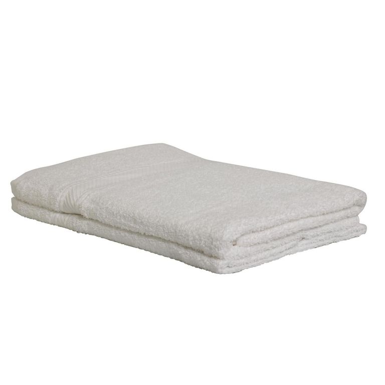 Set de Toallas Mano/Cuerpo 360 gr Algodón 70x140 cm Blanco