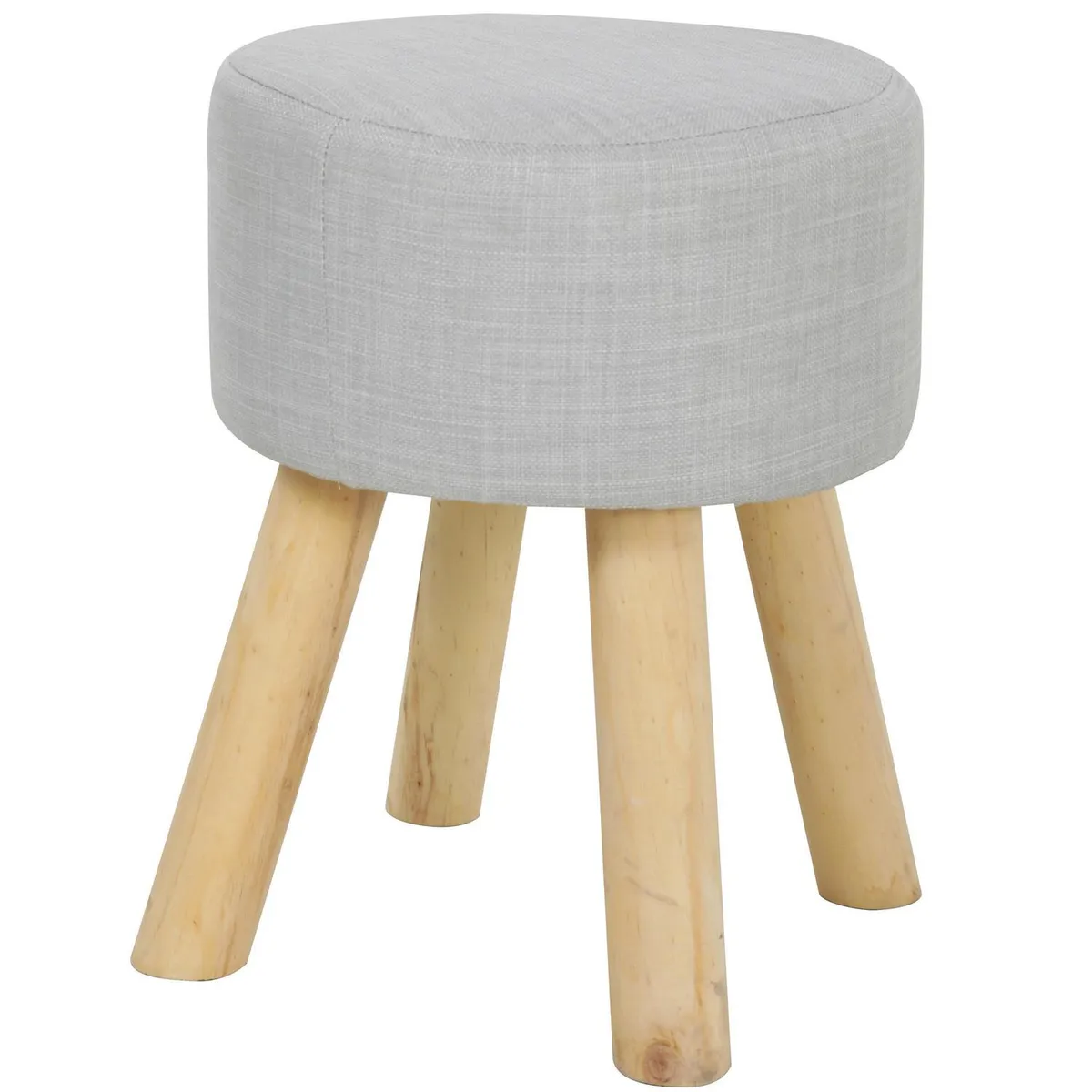 JUST HOME COLLECTION - Puff redondo gris Gris